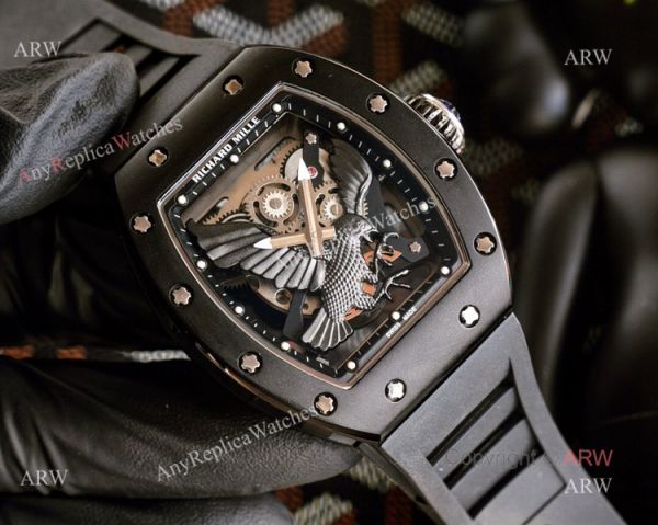Limited Richard Mille Eagle Watch With Black Rubber Band For Mens Replica Ref RM 57-05 Limited Richard Mille Eagle Watch With Black Rubber Band For Mens Replica Ref RM 57-05