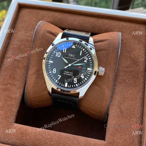 New Copy IWC Pilots Mark XVII Watches Black Dial Stainless Steel New Copy IWC Pilots Mark XVII Watches Black Dial Stainless Steel