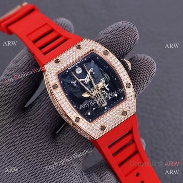Swiss Quality Replica Richard Mille Goat Mask Automatic Watches Rose Gold Swiss Quality Replica Richard Mille Goat Mask Automatic Watches Rose Gold