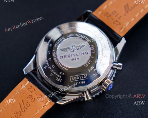 Swiss Replica Breitling Old Navitimer 7750 Watch Black Leather Strap Swiss Replica Breitling Old Navitimer 7750 Watch Black Leather Strap