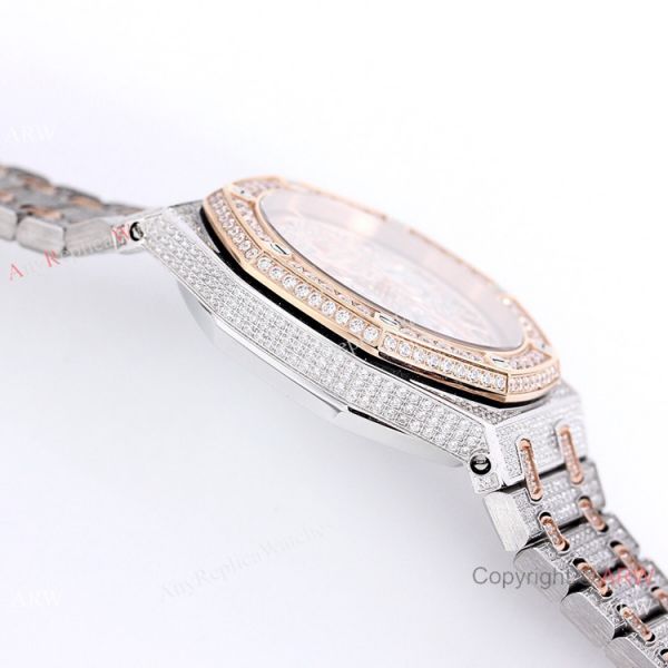 Best Replica Audemars Piguet Ice Royal Oak Two Tone Rose Gold Watch Best Replica Audemars Piguet Ice Royal Oak Two Tone Rose Gold Watch