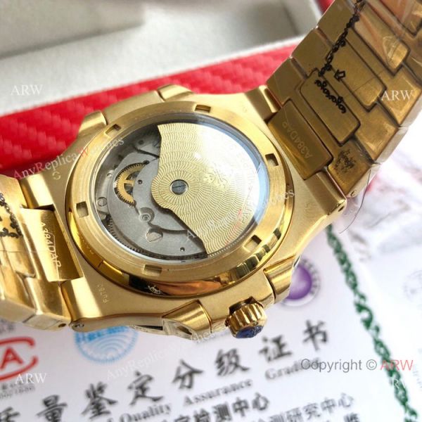 Yellow Gold Patek Philippe Nautilus Copy Watch Men Size Yellow Gold Patek Philippe Nautilus Copy Watch Men Size