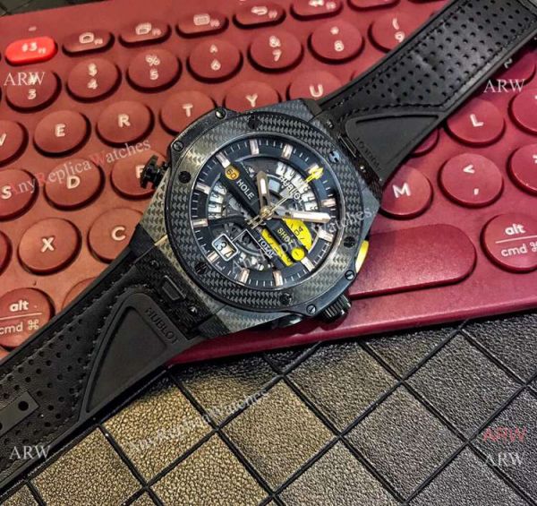 New Replica Hublot Big Bang Unico Golf Chronograph Watches All Black New Replica Hublot Big Bang Unico Golf Chronograph Watches All Black