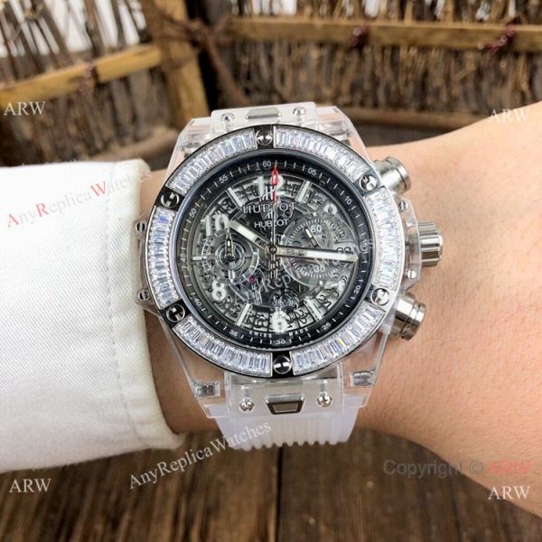Hublot Big Bang Unico Chronograph Watches Hublot Transparent Watch Diamond Bezel Hublot Big Bang Unico Chronograph Watches Hublot Transparent Watch Diamond Bezel
