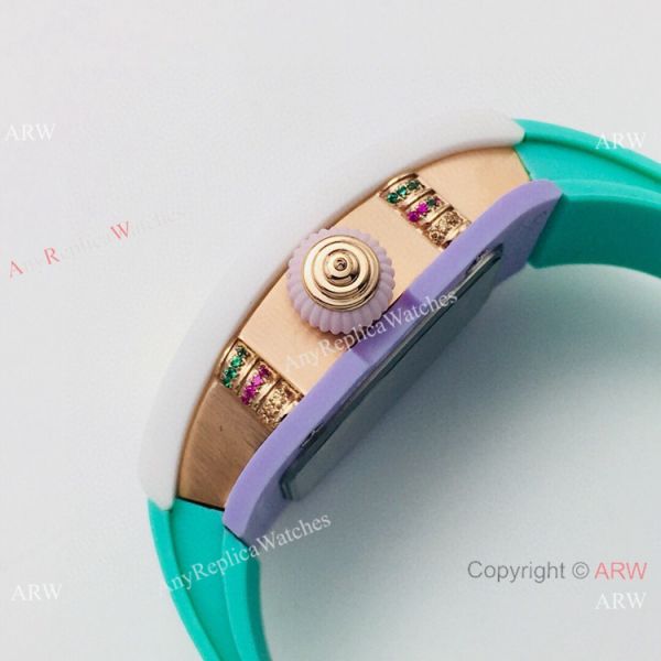 VS Factory Richard Mille AAA RM 07-03 Marshmallow BonBon Watch Green Rubber Strap VS Factory Richard Mille AAA RM 07-03 Marshmallow BonBon Watch Green Rubber Strap