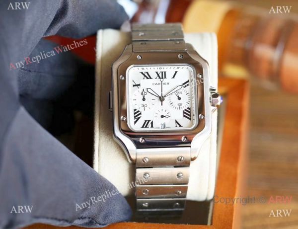 Best Quality Cartier Santos Watch All Gold Chronograph 39mm Best Quality Cartier Santos Watch All Gold Chronograph 39mm