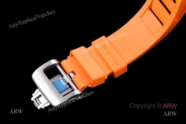 KV Factory Swiss Replica Richard Mille Bubba Watson RM 055 White Ceramic Automatic Watch Orange Rubber Band KV Factory Swiss Replica Richard Mille Bubba Watson RM 055 White Ceramic Automatic Watch Orange Rubber Band