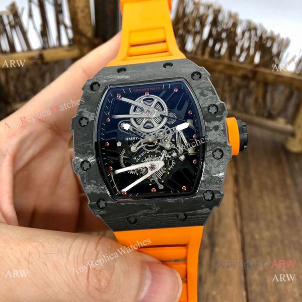 Swiss Quality Richard Mille Rm27-02 Copy Watches Carbon Green Rubber Strap Swiss Quality Richard Mille Rm27-02 Copy Watches Carbon Green Rubber Strap