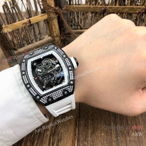 SWISS Grade Richard Mille Rm055 Black Diamond Men Watch V2 version SWISS Grade Richard Mille Rm055 Black Diamond Men Watch V2 version