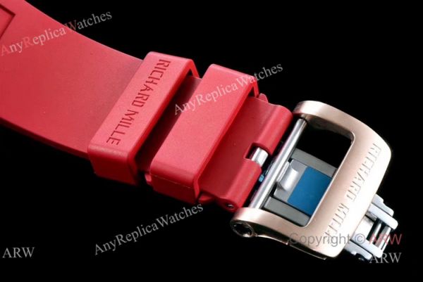KV Factory Replica Richard Mille RM035 Americas Rose Gold Watch With Red Rubber Band KV Factory Replica Richard Mille RM035 Americas Rose Gold Watch With Red Rubber Band