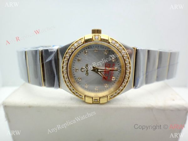 Best Copy Omega Constellation Two Tone watch Women 28mm Quartz Best Copy Omega Constellation Two Tone watch Women 28mm Quartz