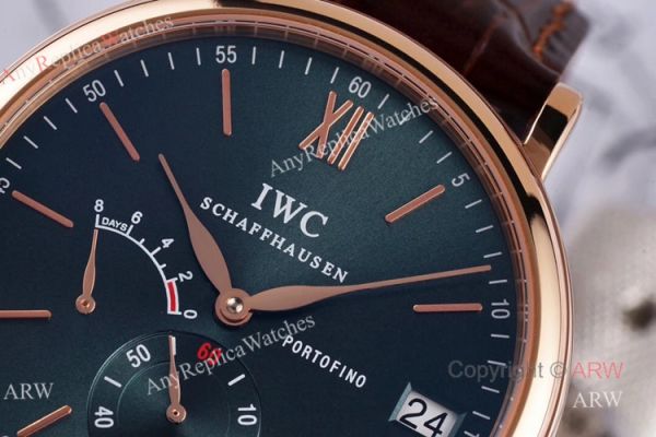 Swiss Replica IWC Portofino Green Dial Rose Gold Watch Best Iwc Portofino 8 Days Power Reserve For Men Swiss Replica IWC Portofino Green Dial Rose Gold Watch Best Iwc Portofino 8 Days Power Reserve For Men