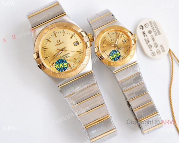Swiss Quality Copy Omega Double Eagle Watches 2-Tone Silver Dial 38mm or 27mm Swiss Quality Copy Omega Double Eagle Watches 2-Tone Silver Dial 38mm or 27mm