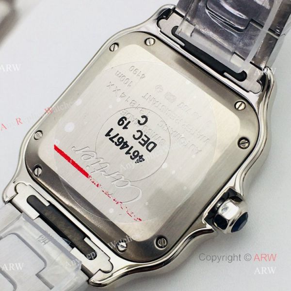 BV Factory 1:1 Copy Ladies Cartier Santos De Cartier Silver Diamond Watch BV Factory 1:1 Copy Ladies Cartier Santos De Cartier Silver Diamond Watch
