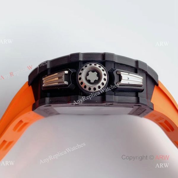 KV Factory V2 Upgraded Knockoff Richard Mille RM011 Orange Rubber Band Carbon Watch KV Factory V2 Upgraded Knockoff Richard Mille RM011 Orange Rubber Band Carbon Watch