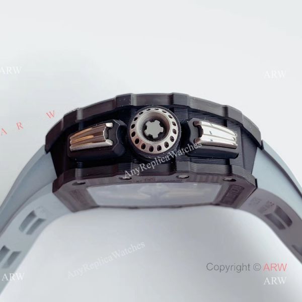 V2 NEW UPGRADED KV Factory Richard Mille RM011 Carbon Case Grey Rubber Band Mens Watch Best Replica V2 NEW UPGRADED KV Factory Richard Mille RM011 Carbon Case Grey Rubber Band Mens Watch Best Replica