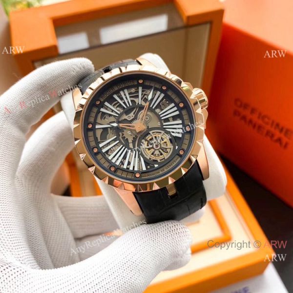 Roger Dubuis Excalibur Rose Gold Tourbillon Extra Large Face Mens Watches Roger Dubuis Excalibur Rose Gold Tourbillon Extra Large Face Mens Watches