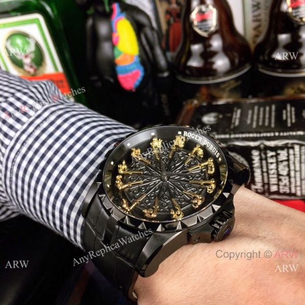 Copy Roger Dubuis Excalibur Knights Of The Round Table II watch All Black Copy Roger Dubuis Excalibur Knights Of The Round Table II watch All Black