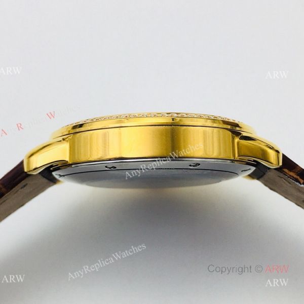 (EGF) New Ronde De Cartier Watch 904L Yellow Gold Diamond Bezel For Men 40mm (EGF) New Ronde De Cartier Watch 904L Yellow Gold Diamond Bezel For Men 40mm