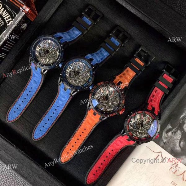 New Roger Dubuis Excalibur Spider Pirelli Watches Black DLC Case New Roger Dubuis Excalibur Spider Pirelli Watches Black DLC Case
