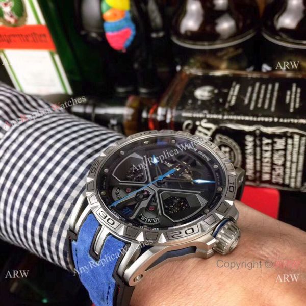 New Replica Roger Dubuis Lamborghini Huracan Watch Titanium Orange Gummy Strap New Replica Roger Dubuis Lamborghini Huracan Watch Titanium Orange Gummy Strap