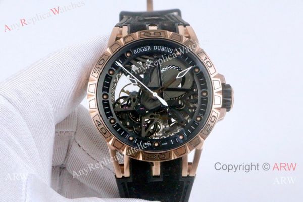 High Quality Roger Dubuis Excalibur Aventador S Rose Gold Watches 46mm High Quality Roger Dubuis Excalibur Aventador S Rose Gold Watches 46mm