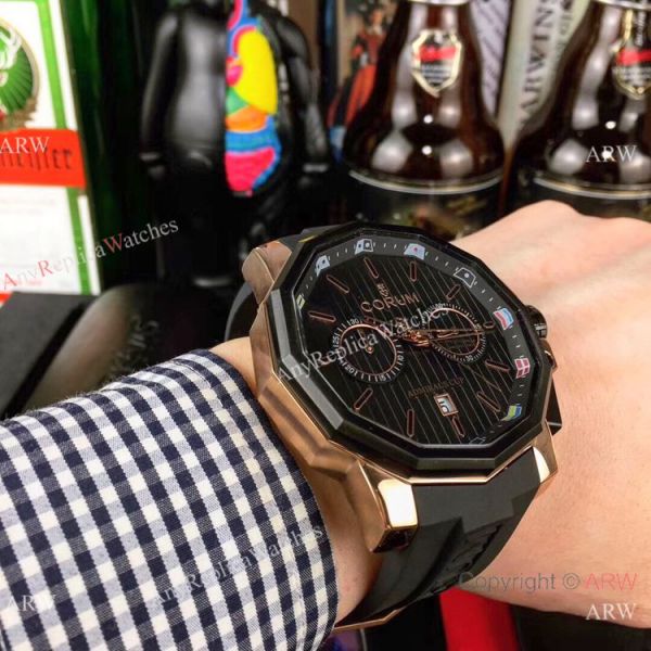 Replica Admirals Cup AC-One Corum Watch Rose Gold Chronograph Replica Admirals Cup AC-One Corum Watch Rose Gold Chronograph