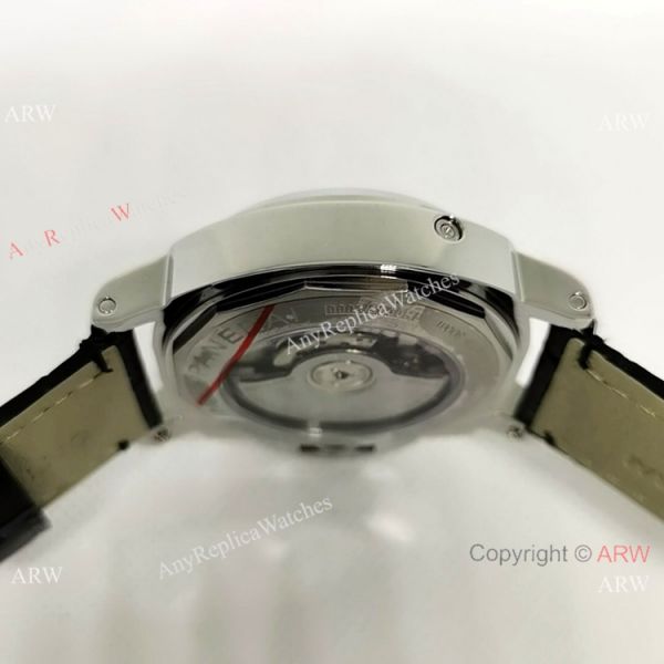 Fake Officine Luminor Power Reserve Watch White Dial Black Leather Band Fake Officine Luminor Power Reserve Watch White Dial Black Leather Band