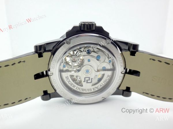 Roger Dubuis Excalibur Double Tourbillon Replica Watch All Black Roger Dubuis Excalibur Double Tourbillon Replica Watch All Black