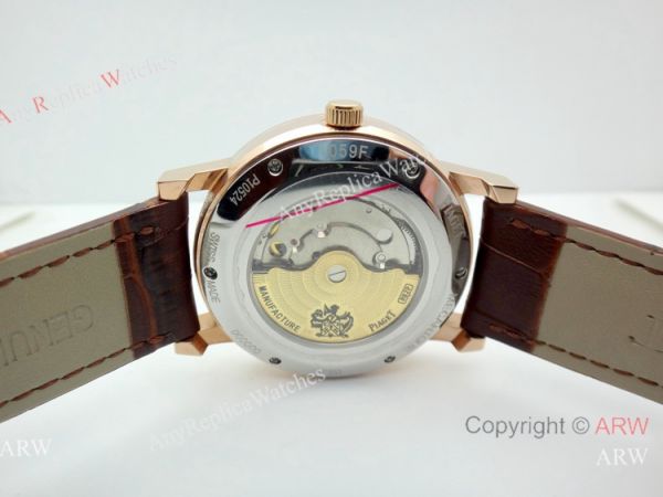 Rose Gold Piaget Altiplano Replica Watch Brown Leather Strap Rose Gold Piaget Altiplano Replica Watch Brown Leather Strap