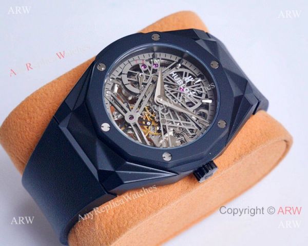Copy Hublot Classic Fusion Skeleton All Black Watches Automatic Copy Hublot Classic Fusion Skeleton All Black Watches Automatic