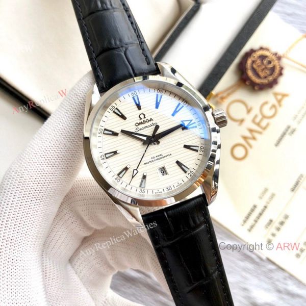 Best Quality Omega Seamaster Aqua Terra Copy Watches Brown Leather Strap Best Quality Omega Seamaster Aqua Terra Copy Watches Brown Leather Strap