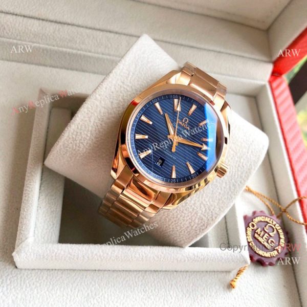 Omega Seamaster Aqua Terra 150 m 41mm Watches Two Tone Rose Gold Omega Seamaster Aqua Terra 150 m 41mm Watches Two Tone Rose Gold