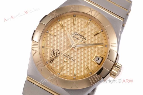 (VS) Swiss Replica Omega Constellation Gold Face Mens Watch New Dial (VS) Swiss Replica Omega Constellation Gold Face Mens Watch New Dial