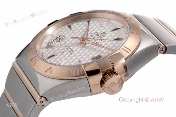 New Omega Constellation Rose Gold Mens Watches Best Replica VSF Omega New Omega Constellation Rose Gold Mens Watches Best Replica VSF Omega