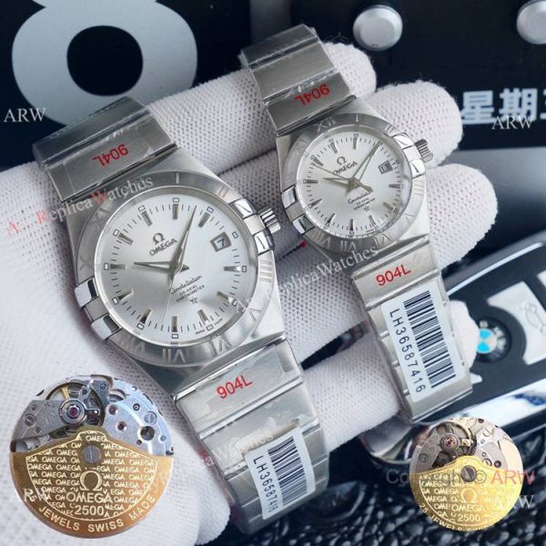 AAA Replica Omega Couple Watch Omega Constellation Diamond Bezel Automatic Watches AAA Replica Omega Couple Watch Omega Constellation Diamond Bezel Automatic Watches
