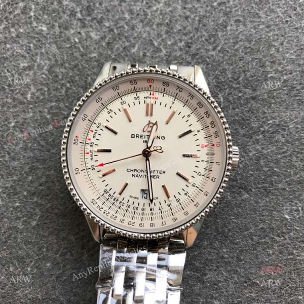 New Breitling Navitimer B01 White Dial Replica Watches 41mm New Breitling Navitimer B01 White Dial Replica Watches 41mm