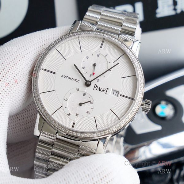 New Piaget Altiplano Two Time Zone Stainless Steel Replica Watch 41mm New Piaget Altiplano Two Time Zone Stainless Steel Replica Watch 41mm