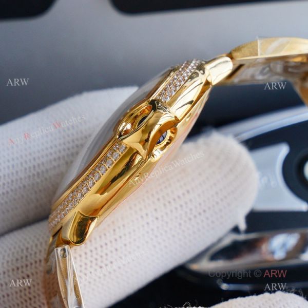 1:1 Copy Best Cartier Ballon Bleu Gold Watch Fully Iced Out Cartier Watch 1:1 Copy Best Cartier Ballon Bleu Gold Watch Fully Iced Out Cartier Watch
