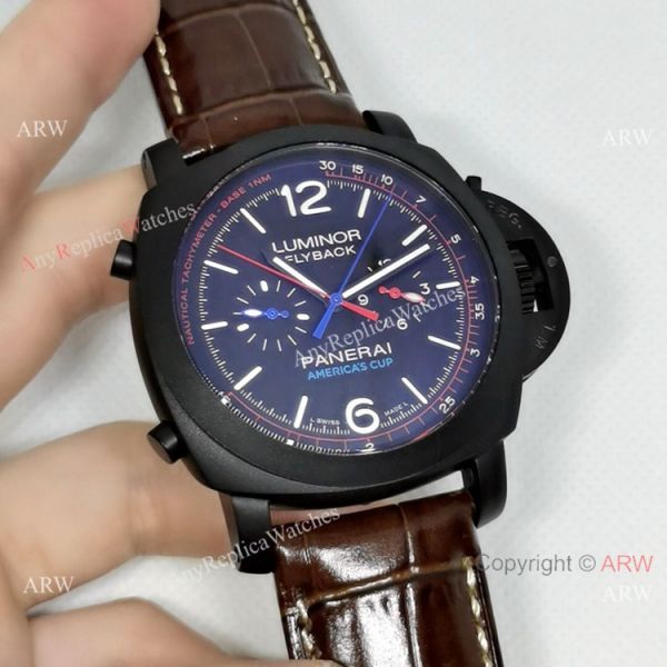 New Panerai Flyback PAM00725 Black Case Watch 44MM New Panerai Flyback PAM00725 Black Case Watch 44MM