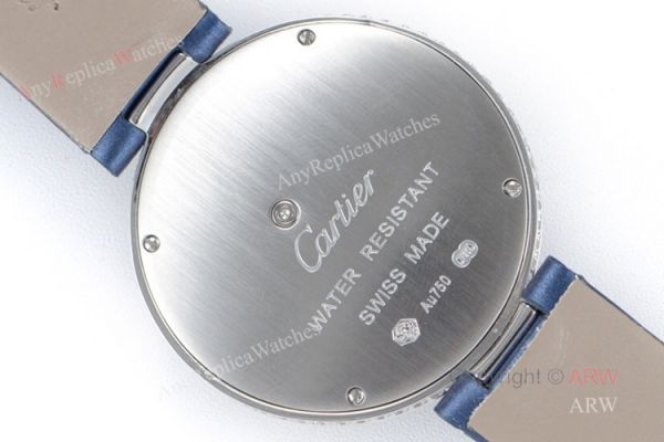 Replica Cartier Bees Decor Swiss Quartz Watch With Cartier Blue Leather Band Replica Cartier Bees Decor Swiss Quartz Watch With Cartier Blue Leather Band