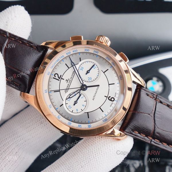 Swiss 7750 Jaeger Lecoultre Master Chronograph Rose Gold Replica Watch 40mm Swiss 7750 Jaeger Lecoultre Master Chronograph Rose Gold Replica Watch 40mm