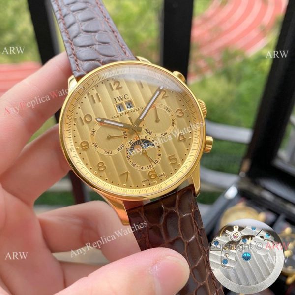 Wholesale Copy IWC Portuguese Moonphase Rose Gold Watches Wholesale Copy IWC Portuguese Moonphase Rose Gold Watches
