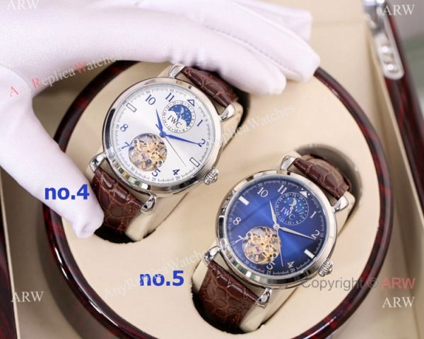 High Quality IWC Tourbillon Moonphase Blue and Gold Watches High Quality IWC Tourbillon Moonphase Blue and Gold Watches