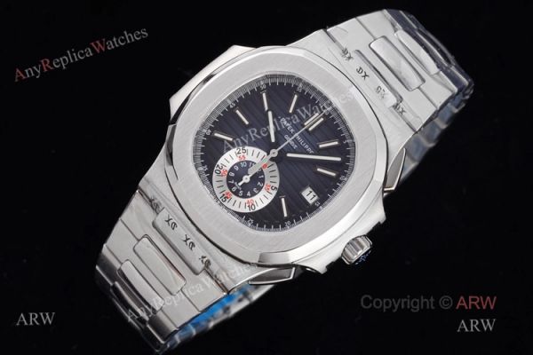 New Patek Philippe Nautilus Chronograph 5980 Mens Watch Replica Dark Blue Dial New Patek Philippe Nautilus Chronograph 5980 Mens Watch Replica Dark Blue Dial