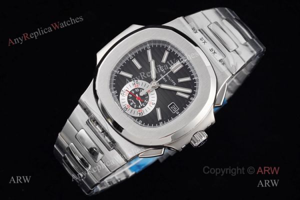 New Patek Philippe Nautilus Stainless Steel Black Dial Patek 5980 Swiss Copy Watch New Patek Philippe Nautilus Stainless Steel Black Dial Patek 5980 Swiss Copy Watch