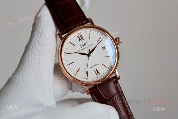 Best Replica IWC Schaffhausen Portofino White Dial Rose Gold Automatic Watch Best Replica IWC Schaffhausen Portofino White Dial Rose Gold Automatic Watch