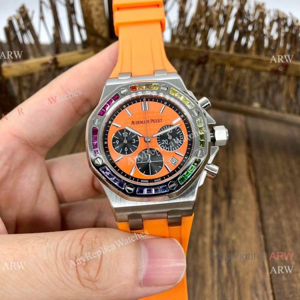 Women Audemars Piguet Royal Oak Offshore Watches Rainbow Bezel AP Watch Women Audemars Piguet Royal Oak Offshore Watches Rainbow Bezel AP Watch