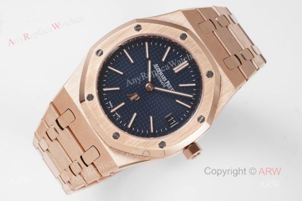New Audemars Piguet Royal Oak Rose Gold 15202 Swiss Knockoff Watch 39mm New Audemars Piguet Royal Oak Rose Gold 15202 Swiss Knockoff Watch 39mm
