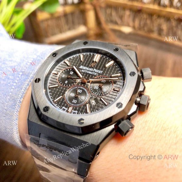 Black Steel Audemars Piguet Royal Oak Replica Watches Automatic Black Steel Audemars Piguet Royal Oak Replica Watches Automatic